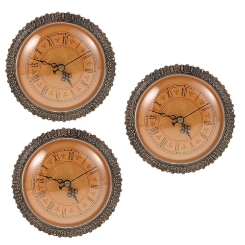 Veemoon 3 Stück antike Uhr Einfügen wählen runder Uhrenkopfeinsatz Quarzuhreinsatz Retro Zifferblatteinsatz Vintage-Uhrenkopf mit Intarsien Vintage runde Uhr mit Kopf Plastik Golden Veemoon 3 Stück antike Uhr Einfügen wählen runder Uhrenkopfeinsatz Quarzuhreinsatz Retro Zifferblatteinsatz Vintage-Uhrenkopf mit Intarsien Vintage runde Uhr mit Kopf Plastik Golden von Veemoon