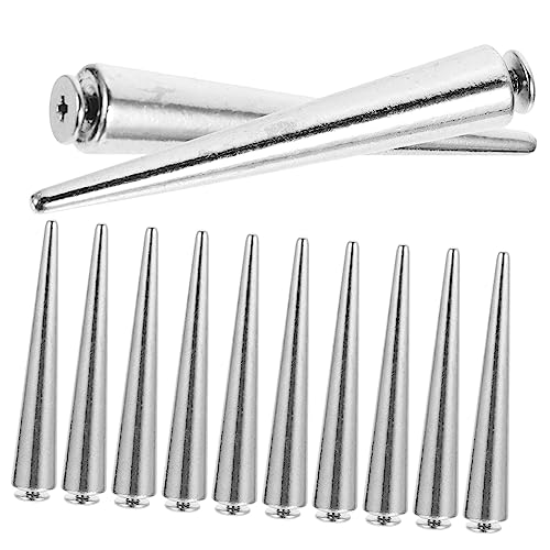 Veemoon 30 Stück Punk Nieten Silberne Spikes für DIY Kleidung Taschen Robuste Langlebige Metallrivet für Kreative Handwerksprojekte für Punk Style Dekoration Veemoon 30 Stück Punk Nieten Silberne Spikes für DIY Kleidung Taschen Robuste Langlebige Metallrivet für Kreative Handwerksprojekte für Punk Style Dekoration von Veemoon