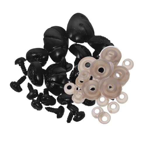 Veemoon 30 Stück Sicherheitsnasen für Stofftiere DIY Bastelbedarf Langlebigem Kunststoff mit Unterlegscheiben für Puppen und Plüschtiere Verschiedene Veemoon 30 Stück Sicherheitsnasen für Stofftiere DIY Bastelbedarf Langlebigem Kunststoff mit Unterlegscheiben für Puppen und Plüschtiere Verschiedene von Veemoon