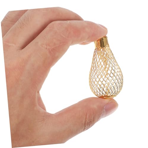 Veemoon 30 Stück Teiliges Mini Lampenschirme aus Eisen Hohl Birnenförmig DIY Lichtabdeckungen Einfache Montage Goldfarben Dekorative Weihnachtsbeleuchtung für Innen und Außen Warmes von Veemoon