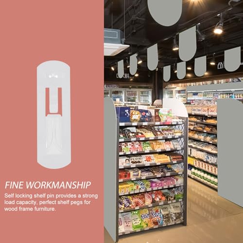 Veemoon 30 Stück Teiliges Transparente Kunststoff Regalbodenträger Selbstsichernde Stützklammern für Möbel Stabile Halterungen für Regalbretter in Schränken Bücherregalen und Wohnmöbeln von Veemoon