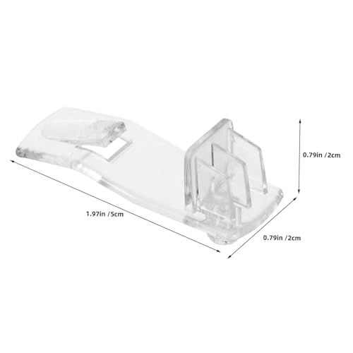 Veemoon 30 Stück Teiliges Transparentes Kunststoff-regalstützclip- Selbstsichernd Robust Rechteckig Kompatibel Einfache Montage Starke Lastaufnahme für Küchen Möbelregale von Veemoon