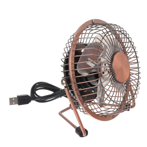 Veemoon 360° Mini-tischventilator Leiser Retro-büro-desktop- Für Das Home Office Einstellbarer Neigungswinkel von Veemoon