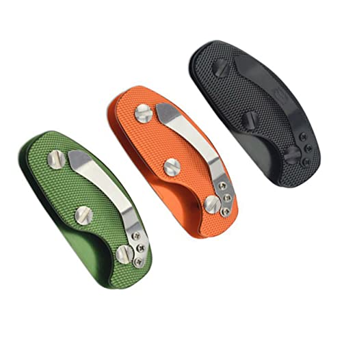 Veemoon 3Stücke Teiliger Aluminiumlegierung Schlüsselordner Clips Flexibler Schlüsselhalter für Schlüssel und Robust Grün Orange Schwarz Veemoon 3Stücke Teiliger Aluminiumlegierung Schlüsselordner Clips Flexibler Schlüsselhalter für Schlüssel und Robust Grün Orange Schwarz von Veemoon