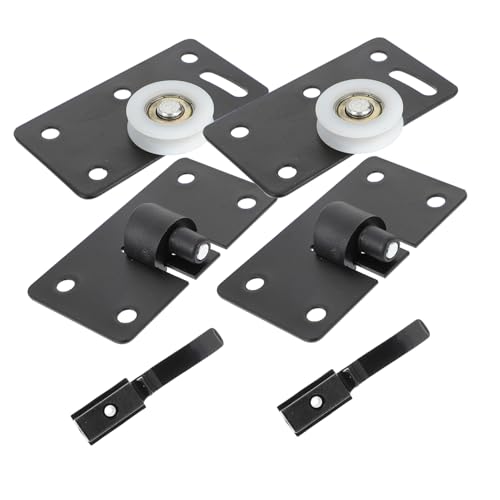 Veemoon 4 Sätze Teiliges Schiebetürrollen Möbel und Kleiderschränke Verschleißfest Leicht mit Puffer für Sanftes Öffnen und Schließen Einfache Installation für Kleine Möbel und Enge Räume von Veemoon