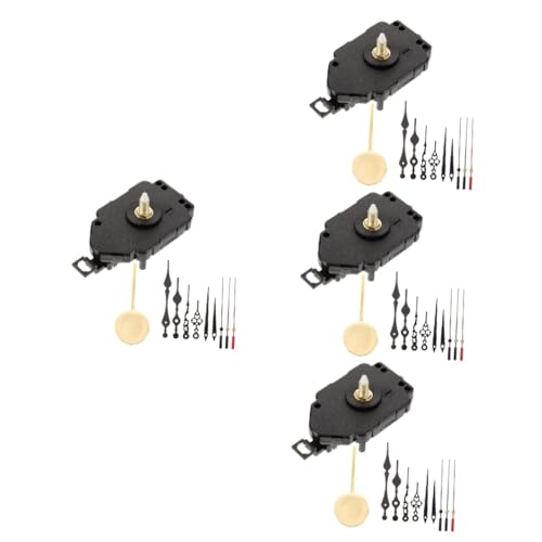 Veemoon 4 Sätze Uhrwerk Set für DIY Wanduhr Uhrwerk mit Zeiger und Ersatzteile für Einfaches Uhrmacherprojekt Langlebig und Kompatibel für Verschiedene Uhrendesigns Veemoon 4 Sätze Uhrwerk Set für DIY Wanduhr Uhrwerk mit Zeiger und Ersatzteile für Einfaches Uhrmacherprojekt Langlebig und Kompatibel für Verschiedene Uhrendesigns von Veemoon