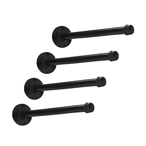 Veemoon 4 Sätze Vintage Wandregalhalter Schwarzem Eisen und Kratzfest Industrielle Diy Regalstützen für Wohnzimmer Küche Vielseitige Wandmontage Veemoon 4 Sätze Vintage Wandregalhalter Schwarzem Eisen und Kratzfest Industrielle Diy Regalstützen für Wohnzimmer Küche Vielseitige Wandmontage von Veemoon