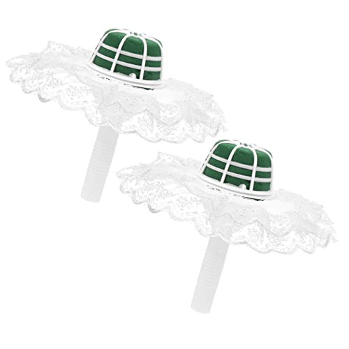 Veemoon 4 Stück Brautstrauß Halter mit Spitze DIY Blumen Zubehör für Hochzeiten Blumenhalter für Kreative Arrangements Leicht und Kompakt für Blumengeschäfte und DIY Zufällige Farbe von Veemoon