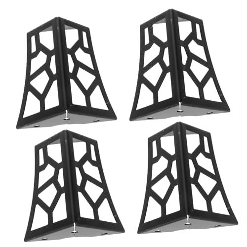 Veemoon 4 Stück Metallmöbelbeine mit Dekorativem Design Ersatzfüße für Sofas Tische und Schränke Hohe Stabile und Elegante Möbelunterstützung von Veemoon