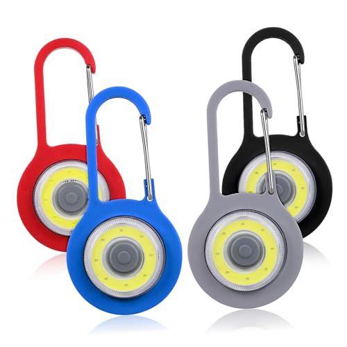 Veemoon 4 Stück Mini Schlüssellicht Taschenlampe für Camping Outdoor Notfälle Fach Einstellbare Helligkeit Stabiles Plastik mit Robustem Haken Veemoon 4 Stück Mini Schlüssellicht Taschenlampe für Camping Outdoor Notfälle Fach Einstellbare Helligkeit Stabiles Plastik mit Robustem Haken von Veemoon