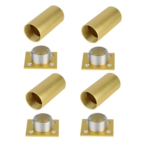 Veemoon 4 Stück Möbel Füße Aluminiumlegierung Höhenverstellbare Möbelbeine für Sofa Tv Schrank und Couchtisch Goldfarben Robust und Langlebig Veemoon 4 Stück Möbel Füße Aluminiumlegierung Höhenverstellbare Möbelbeine für Sofa Tv Schrank und Couchtisch Goldfarben Robust und Langlebig von Veemoon