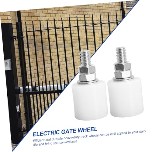 Veemoon 4 Stück Nylon Schiebetor Laufrolle Langlebige Verschleißfeste Führungsscheibe für Gartentor Außentür und Terrassenschiebetür Leichtes Kompaktes Design Stabile Struktur von Veemoon
