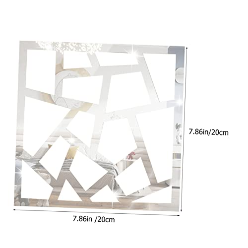 Veemoon 4 Stück Spiegel Aufkleber Wand Klebstoff Abziehbilder Fliesen kleben Kleberaufkleber Spiegel selbstklebend Fliesenaufkleber Spiegeldekor Spiegel kleben PVC Silver Veemoon 4 Stück Spiegel Aufkleber Wand Klebstoff Abziehbilder Fliesen kleben Kleberaufkleber Spiegel selbstklebend Fliesenaufkleber Spiegeldekor Spiegel kleben PVC Silver von Veemoon