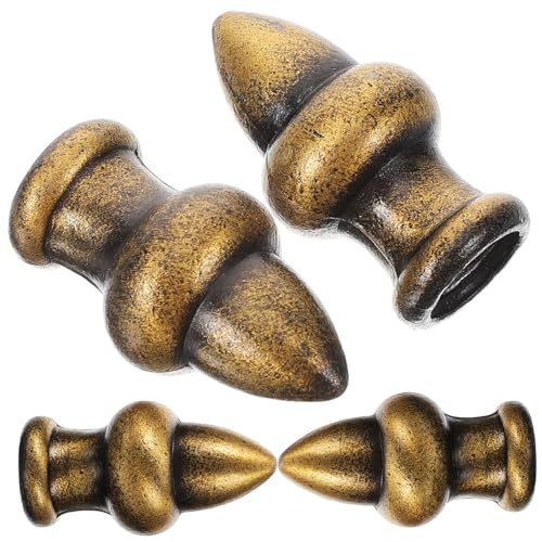 Veemoon 4 Stück Teiliges Europäischer Lampenfinials für DIY Lampenschirme und Deckenleuchten Kompatibel mit Kronleuchterlampen Robustes Design Vielseitig für Wohn Esszimmer Geeignet von Veemoon