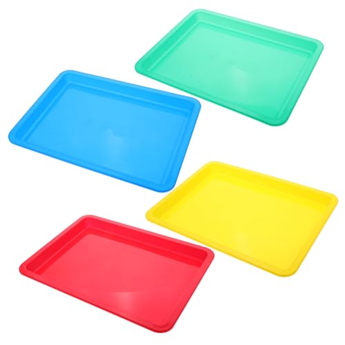 Veemoon 4 Stück Teiliges Kunststoff Bunte Aktivitäts tabletts für DIY projekte Stapelbar Leicht und Langlebig Multifunktional zur Aufbewahrung und Präsentation von Bastelmaterialien Veemoon 4 Stück Teiliges Kunststoff Bunte Aktivitäts tabletts für DIY projekte Stapelbar Leicht und Langlebig Multifunktional zur Aufbewahrung und Präsentation von Bastelmaterialien von Veemoon