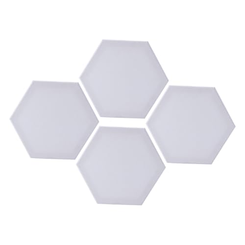 Veemoon 4 Stück Teiliges Ölgemälde Sechseckige Baumwoll Malplatten für Künstler Strapazierfähig und Auslaufsicher für Ölfarben von Veemoon