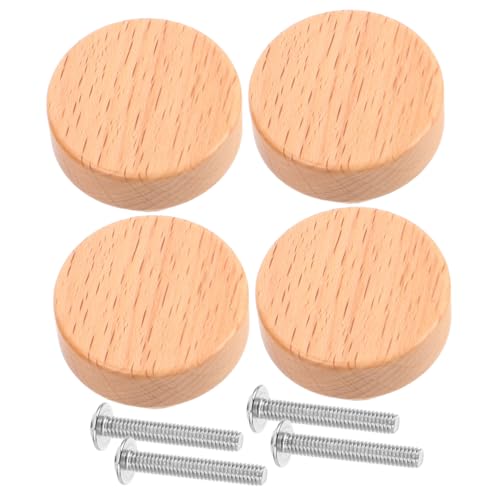 Veemoon 4 Stück Teiliges Runde Möbelgriffe aus Buchenholz Einfache Montage Verschleißfest Minimalistisches Design für Küchen Kleiderschrank Kommodenschubladen Langlebige Schrankgriffe Veemoon 4 Stück Teiliges Runde Möbelgriffe aus Buchenholz Einfache Montage Verschleißfest Minimalistisches Design für Küchen Kleiderschrank Kommodenschubladen Langlebige Schrankgriffe von Veemoon
