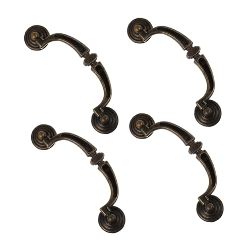 Veemoon 4 Stück Teiliges Vintage Griffe für Küchenschränke und Robustes U Förmiges Design Korrosionsbeständige Metallbeschläge Einfache Montage für Holzschranktüren Veemoon 4 Stück Teiliges Vintage Griffe für Küchenschränke und Robustes U Förmiges Design Korrosionsbeständige Metallbeschläge Einfache Montage für Holzschranktüren von Veemoon
