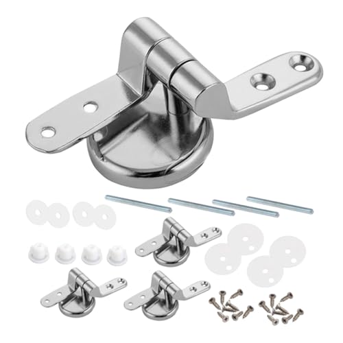 Veemoon 4 Stück Teiliges Wc Sitz Scharnier aus Zinklegierung Stabile und Sichere Befestigung Installieren Passend für Spültoilettendeckel Langlebige Ersatzteile mit Elegantem Veemoon 4 Stück Teiliges Wc Sitz Scharnier aus Zinklegierung Stabile und Sichere Befestigung Installieren Passend für Spültoilettendeckel Langlebige Ersatzteile mit Elegantem von Veemoon