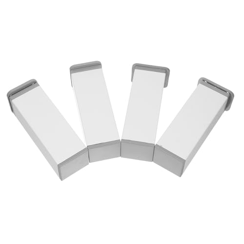 Veemoon 4 verstellbare Bettbeine: Verstellbare Möbelstützbeine – Schrankerhöhungsverlängerung – Weiße Metallfüße für Sofaregale und Küchenschränke von Veemoon