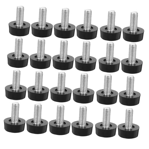 Veemoon 40 Stück Teiliges verstellbares Möbelfuß Robustem Kunststoff Möbel-Nivellierfüße zum Anschrauben Höhenverstellbare Füße für Schränke Tische Regalsysteme Vibrationsdämpfend Einfache von Veemoon