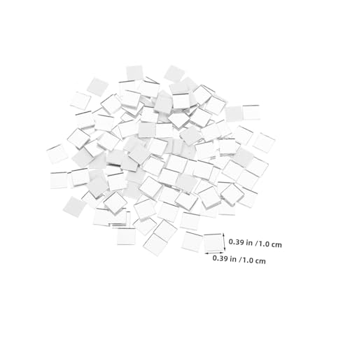 Veemoon 400 Stück Selbstklebende Mosaikfliesen Heimdekoration Quadratische Mosaik Dekorationsfliesen DIY Bastel Mosaikfliesen Mosaik Glasfliesen Für Kunst Zum Basteln von Veemoon