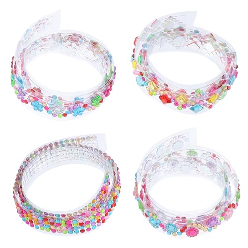 Veemoon 4Rollen Selbstklebendes Strassband Funkelnde DIY Klebebänder für Scrapbooking und Kreative Dekoration pro Rolle Blumen Punkte Sonnenblumen Veemoon 4Rollen Selbstklebendes Strassband Funkelnde DIY Klebebänder für Scrapbooking und Kreative Dekoration pro Rolle Blumen Punkte Sonnenblumen von Veemoon
