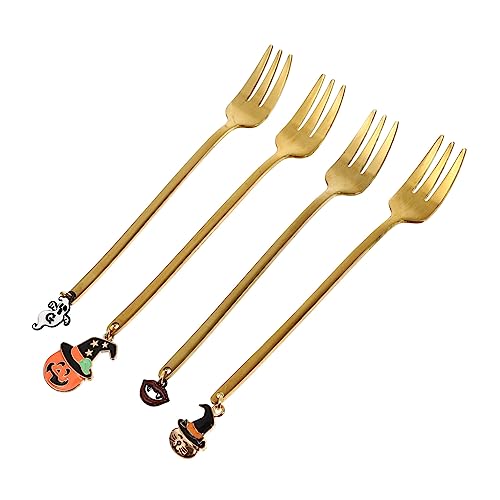 Veemoon 4er Set Kaffeelöffel – Hochwertige Löffel Für Desserts - Kaffee Und Tee – Multifunktionale Serviergabeln Und Zuckerlöffel – Ideal Für Partys Und Besondere Anlässe von Veemoon