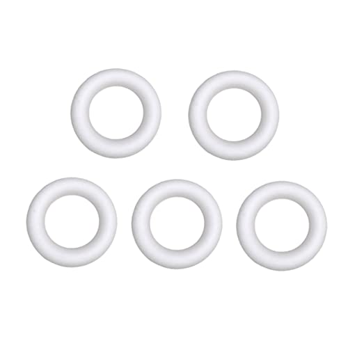 Veemoon 5 Stück Massive Ringringe Aus Massivem Schaumstoff Mädchenformen Runde Schaumstoffkreise Zubehörschaum Donut Kreisförmige Modellreifen DIY Kleiner Bastelkreisschaum von Veemoon