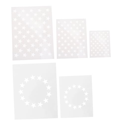 Veemoon 5 Stück Teiliges American Flag Stern Schablonen aus Robustem Pet Vielseitig Einsetzbar für Wandgestaltung Holz Malprojekte für DIY Dekoration zu Unabhängigkeitstag und Festen Veemoon 5 Stück Teiliges American Flag Stern Schablonen aus Robustem Pet Vielseitig Einsetzbar für Wandgestaltung Holz Malprojekte für DIY Dekoration zu Unabhängigkeitstag und Festen von Veemoon