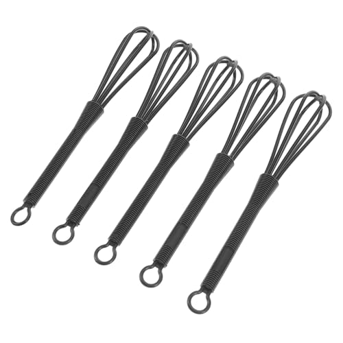 Veemoon 5 Stück Teiliges Kunststoff Rührbesen für Haarfärbemittel und Küche Wiederverwendbarer Handmixer für Gleichmäßiges von Haarfarbe und Ei Mischungen Praktische von Veemoon