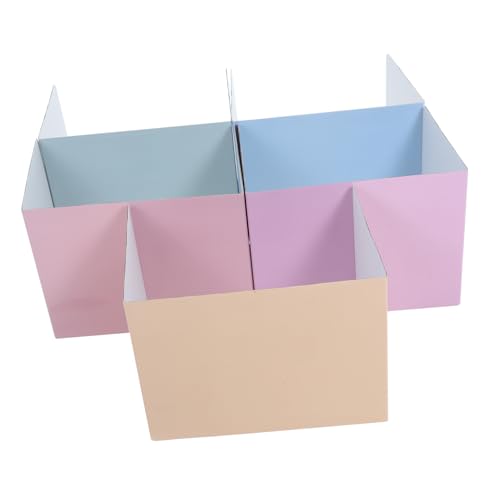 Veemoon 5 Stück Teiliges Papier Schreibtischtrennwände in Macaronfarben Sichtschutz für Schüler Privatsphäre Klassenzimmer Büro Einfache Installation Multipurpose Desk Privacy Panel von Veemoon