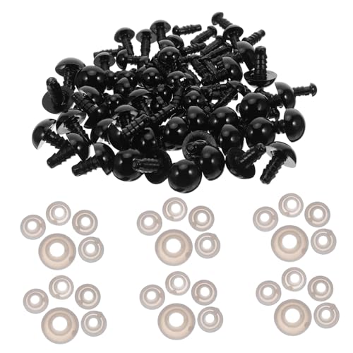 Veemoon 500stücke Puppenaugen Mit Unterlegscheiben Aus Kunststoff Für Stofftiere Kuscheltieraugen Sicherheitsaugen Für Häkelprojekte Und Puppenbär Veemoon 500stücke Puppenaugen Mit Unterlegscheiben Aus Kunststoff Für Stofftiere Kuscheltieraugen Sicherheitsaugen Für Häkelprojekte Und Puppenbär von Veemoon