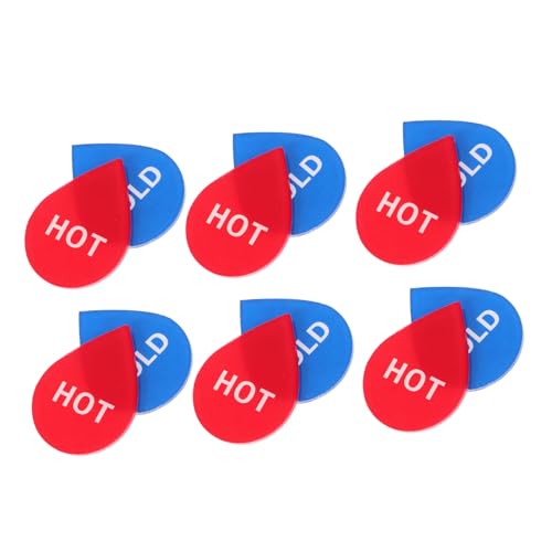 Veemoon 6 Paare Selbstklebende Heiß Kalt Wasserzeichen Aufkleber Acryl Klarer Indikator Für Wasserhähne Dusche Badewanne Küche Badezimmer Und Gewerblich Veemoon 6 Paare Selbstklebende Heiß Kalt Wasserzeichen Aufkleber Acryl Klarer Indikator Für Wasserhähne Dusche Badewanne Küche Badezimmer Und Gewerblich von Veemoon