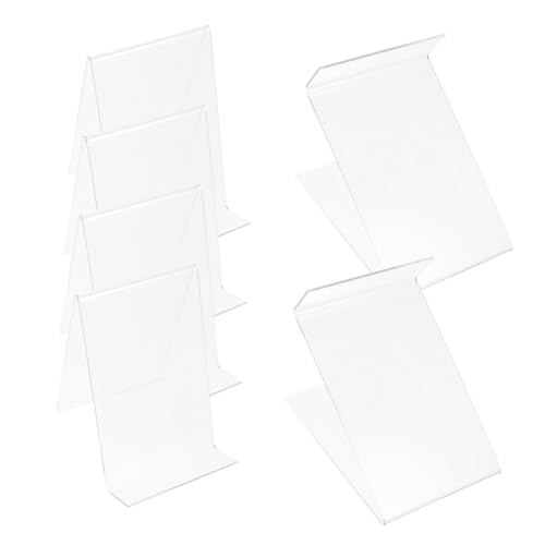 Veemoon 6 Stück Acryl Buch und Tablet Ständer Transparent Stabile Desktop Buchhalter Regal Prospekthalter Für Büro Laden Buchhandlung Leicht Tragbar und Langlebig Veemoon 6 Stück Acryl Buch und Tablet Ständer Transparent Stabile Desktop Buchhalter Regal Prospekthalter Für Büro Laden Buchhandlung Leicht Tragbar und Langlebig von Veemoon