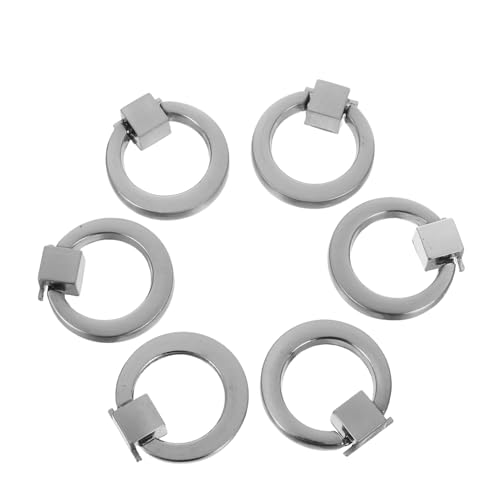 Veemoon 6 Stück Runde Schrankknöpfe aus Langlebigem mit Einzelbohrung Elegante Mini-ringgriffe für Kommoden Küchenschränke und Schlafzimmermöbel Veemoon 6 Stück Runde Schrankknöpfe aus Langlebigem mit Einzelbohrung Elegante Mini-ringgriffe für Kommoden Küchenschränke und Schlafzimmermöbel von Veemoon