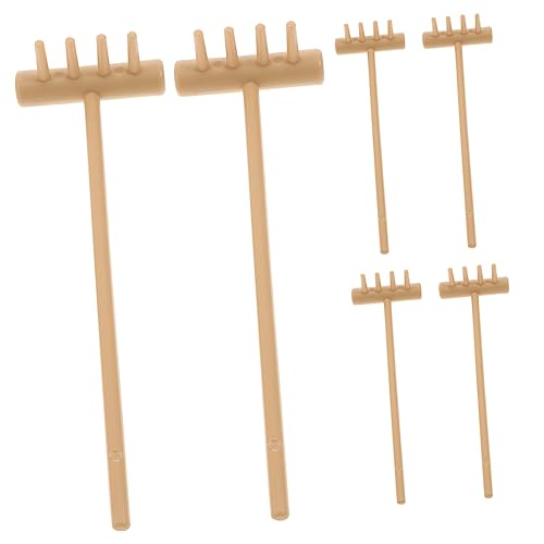 Veemoon 6 Stück Sandrechen-Set Mini Landschaftsbau Moosrechen für im Freien Kleiner Rechen Sandkasten Rechen Zen-Gartenrechen Sandrechen Zen Zen-Sandrechen Plastik Yellow Veemoon 6 Stück Sandrechen-Set Mini Landschaftsbau Moosrechen für im Freien Kleiner Rechen Sandkasten Rechen Zen-Gartenrechen Sandrechen Zen Zen-Sandrechen Plastik Yellow von Veemoon