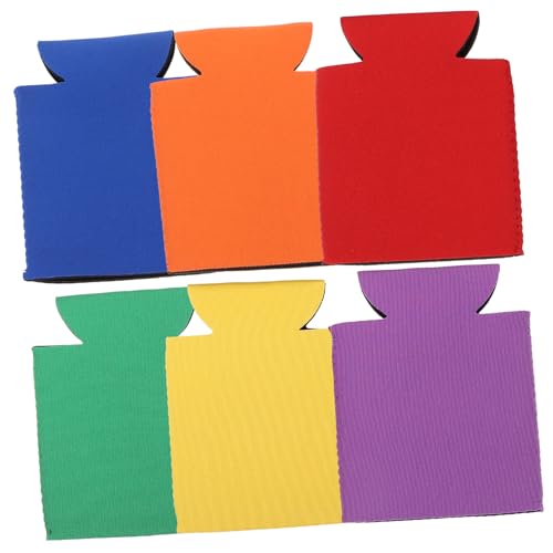 Veemoon 6 Stück Teiliges Getränke Flaschenschutz aus Langlebigem Material Multifunktionale Kühlmanschette für Bier und Getränkedosen Leicht und Tragbar in Gelb Lila Grün Blau Orange Rot Veemoon 6 Stück Teiliges Getränke Flaschenschutz aus Langlebigem Material Multifunktionale Kühlmanschette für Bier und Getränkedosen Leicht und Tragbar in Gelb Lila Grün Blau Orange Rot von Veemoon