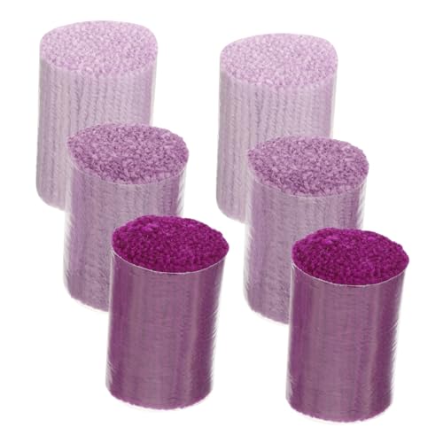 Veemoon 6 Stück Teiliges Latch Hook Garn aus Acryl für DIY Teppichherstellung Weiches Hautfreundliches Knüpfgarn in Lila Nuancen für Teppiche Kissen und Heimdekor Veemoon 6 Stück Teiliges Latch Hook Garn aus Acryl für DIY Teppichherstellung Weiches Hautfreundliches Knüpfgarn in Lila Nuancen für Teppiche Kissen und Heimdekor von Veemoon