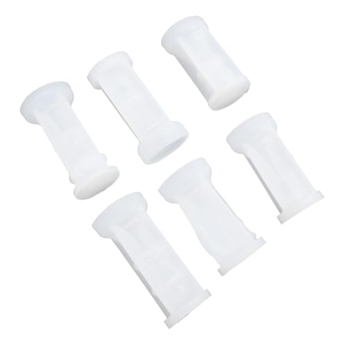 Veemoon 6 Stück Teiliges Silikon Schachfiguren DIY Epoxidharz Gießform Flexible Wachsformen für Handgemachte Kerzen und Bastelprojekte Zuhause von Veemoon