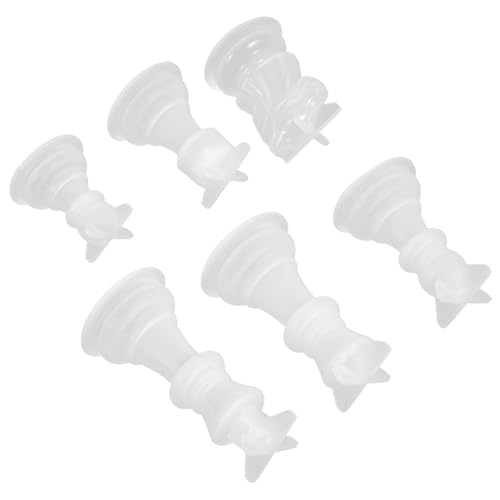 Veemoon 6 Stück Teiliges Silikon schachfiguren formen DIY Kerzenherstellung Langlebige Kreative Silikonformen für Handgemachte Kerzen und Fondant Kompakt und Einfach zu Verwenden für von Veemoon