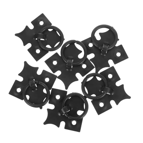 Veemoon 6 Stück Teiliges Vintage Retro Schrankgriffe mit Vierblättrigem Kleeblatt Muster Metall Einloch Ringgriffe für Kommoden Kleiderschränke und Rustikale Möbel Veemoon 6 Stück Teiliges Vintage Retro Schrankgriffe mit Vierblättrigem Kleeblatt Muster Metall Einloch Ringgriffe für Kommoden Kleiderschränke und Rustikale Möbel von Veemoon