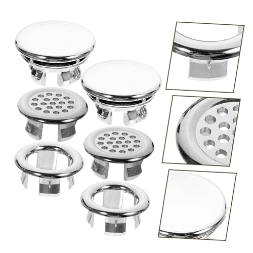 Veemoon 6 Stück Waschbecken Überlauf Abdeckung Dekorativer Überlaufring für Bad Küche Einfache Montage Passend für Waschbecken und Waschtische Veemoon 6 Stück Waschbecken Überlauf Abdeckung Dekorativer Überlaufring für Bad Küche Einfache Montage Passend für Waschbecken und Waschtische von Veemoon