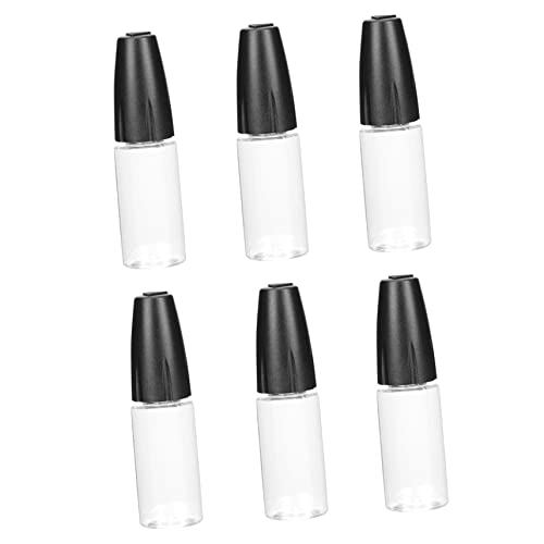 Veemoon 6 Stücke Präzisionsapplikatorflasche 10ml Nachfüllbare Kleberflasche Mit Nadelspitze Und Kappen Für Selbstgemacht Handwerk Und Flüssigkeiten von Veemoon