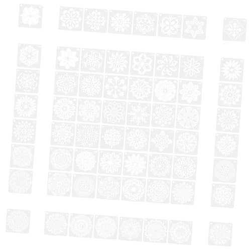 Veemoon 64 Stück Teiliges Mandala Schablonen Kompakte Wiederverwendbare Malvorlagen für DIY Wandgestaltung Möbel Steine Einfach zu Verwenden für Kreative Raumdekoration und Veemoon 64 Stück Teiliges Mandala Schablonen Kompakte Wiederverwendbare Malvorlagen für DIY Wandgestaltung Möbel Steine Einfach zu Verwenden für Kreative Raumdekoration und von Veemoon
