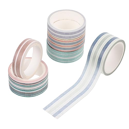 Veemoon 6Rollen Washi Tape Dekoratives Klebeband mit Streifen für DIY Handwerk Notizbücher Tagebücher und Geschenkverpackungen Einfach zu Verwenden Rückstandsfrei Veemoon 6Rollen Washi Tape Dekoratives Klebeband mit Streifen für DIY Handwerk Notizbücher Tagebücher und Geschenkverpackungen Einfach zu Verwenden Rückstandsfrei von Veemoon
