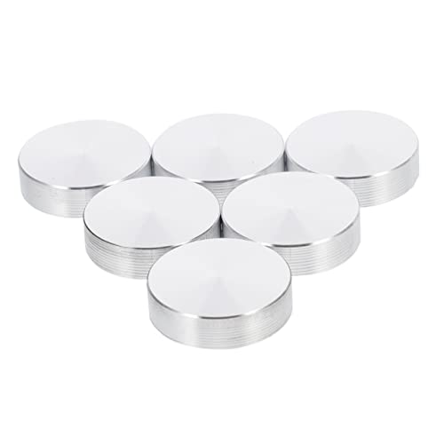 Veemoon 6stücke Aluminium Tischplattenadapter Teiliges Runde Aluminiumscheiben Für Glas-tischplatten Leicht Zu Installieren Rostfreies Aluminium Für Möbel Und Dekorationsprojekte von Veemoon