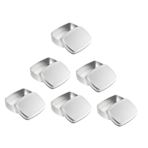 Veemoon 6stücke Rechteckige Aluminium-aufbewahrungsbox Mit Deckel Kleine Blechdosen Zur Aufbewahrung Tragbare Metall-Organizer Für Seife Und Süßigkeiten Veemoon 6stücke Rechteckige Aluminium-aufbewahrungsbox Mit Deckel Kleine Blechdosen Zur Aufbewahrung Tragbare Metall-Organizer Für Seife Und Süßigkeiten von Veemoon