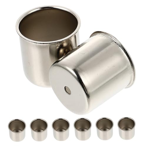 Veemoon 8 Stück Teiliges Metall Kerzenhalter Kerzeneinsätze Vintage Kerzenbecher für Teelichter Votivkerzen Hochzeit Tischdeko Wohnzimmer Stimmungsvoll von Veemoon