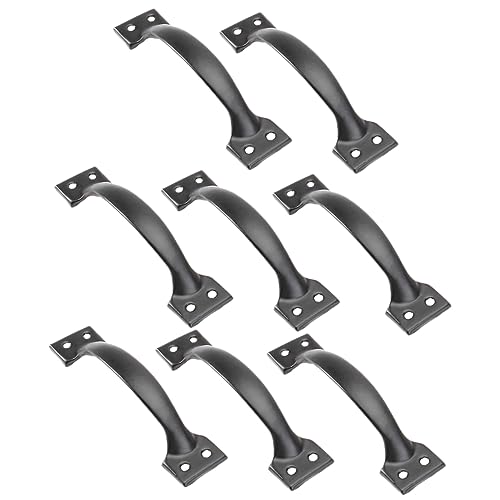 Veemoon 8stück Schrankgriff Aus Eisen Einfacher Schubladengriff Ziehgriff Für Schranktür Schublade Kleiderschrank Griff Schwarz von Veemoon